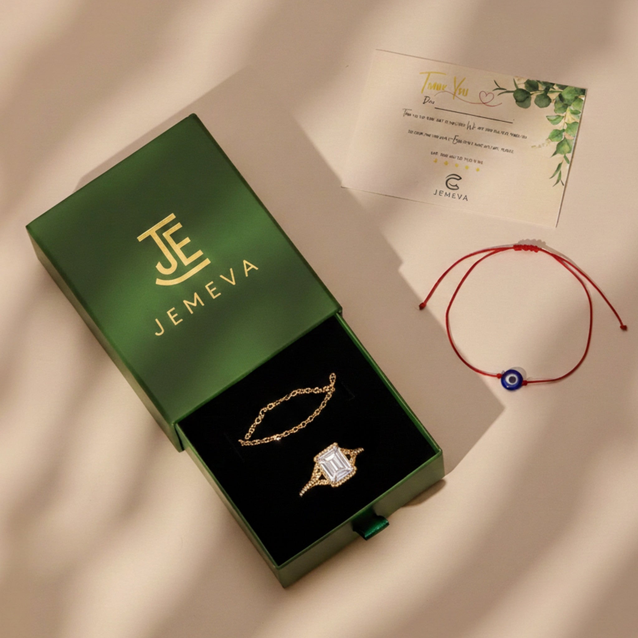 Birthstone Necklace in 14K Solid Gold, Custom Multi Stone Pendant