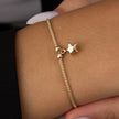 14K Gold Star Bracelet