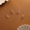 14K Gold Compass Charm
