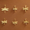 14K Gold Dragonfly Charm
