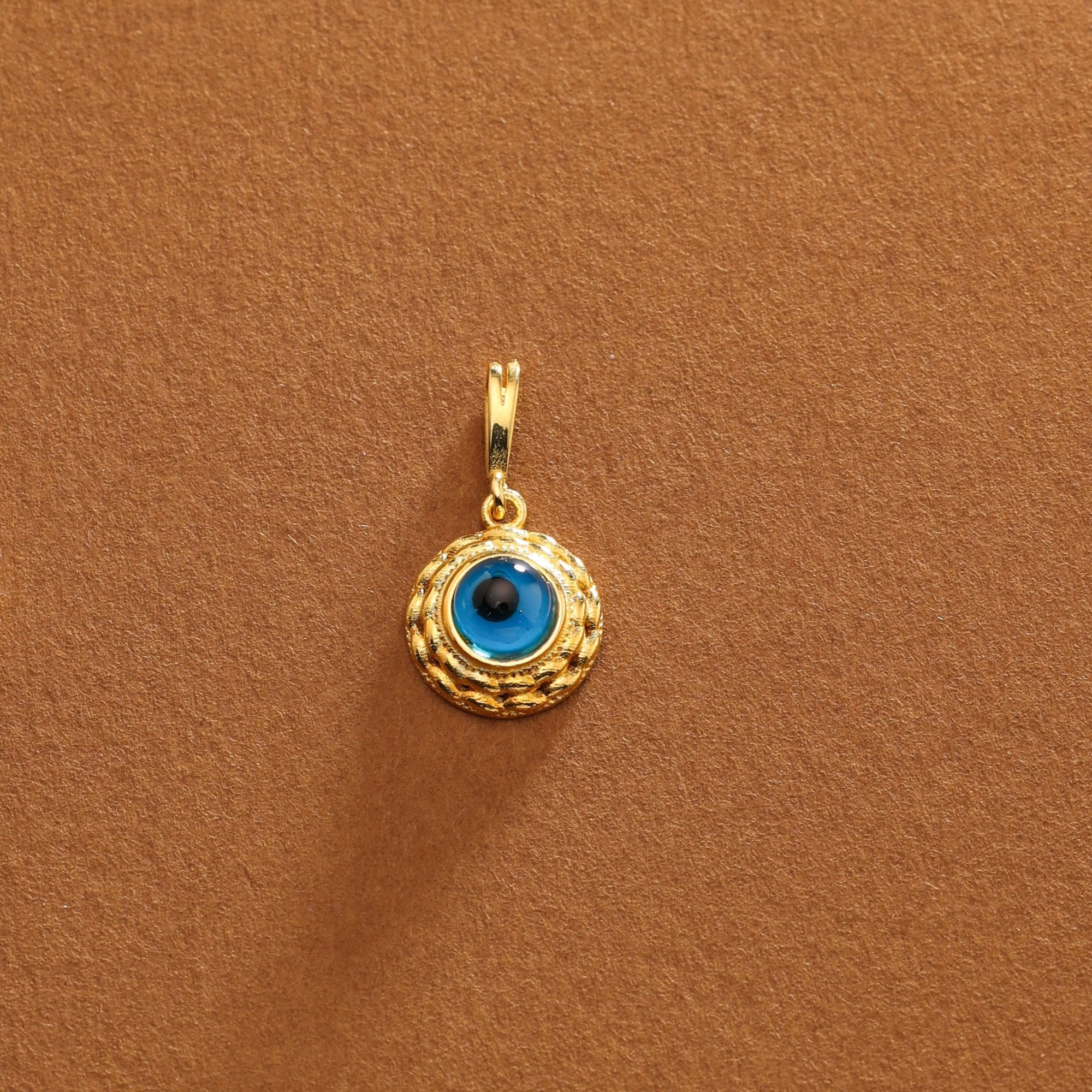 14K Gold Evil Eye Charm