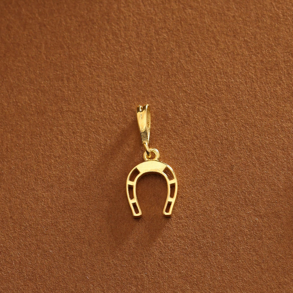 14K Gold Horseshoe Charm