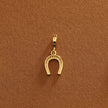 14K Gold Horseshoe Charm