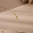 14K Gold Cross Necklace