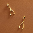 14K Gold Wishbone Charm