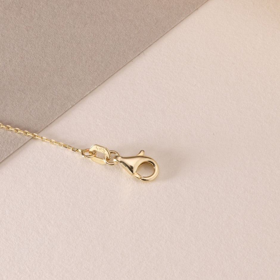 Birthstone Necklace in 14K Solid Gold, Custom Multi Stone Pendant